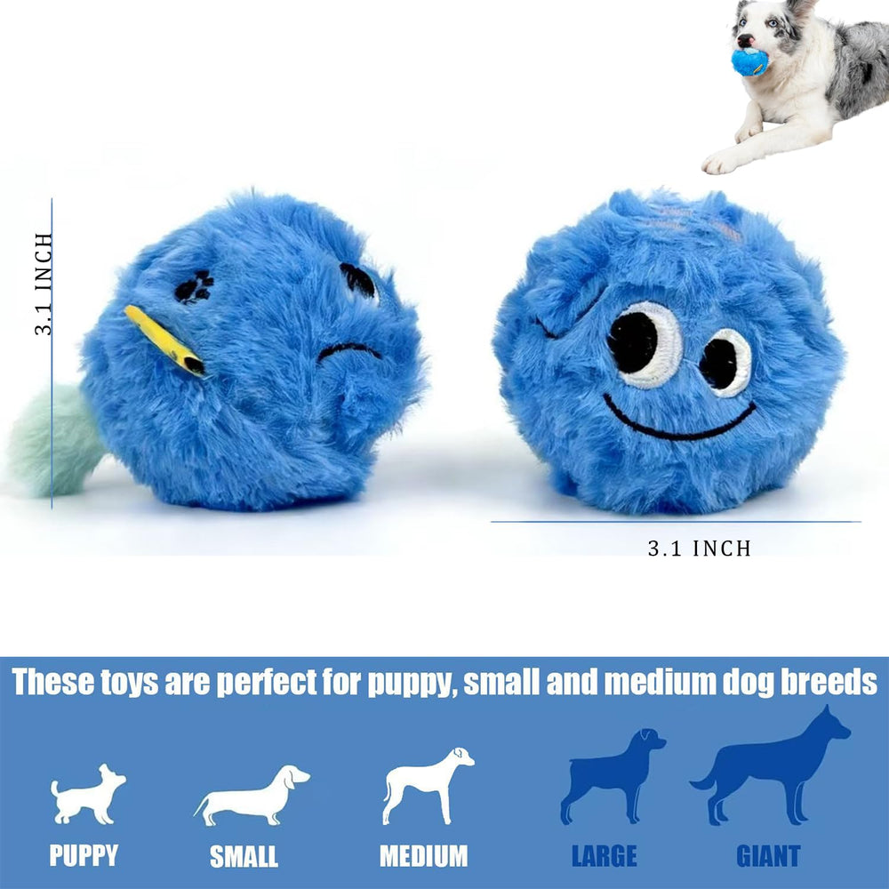CJZJPV Boule peluche flottante 3-1 pouces bleu, idéale pour les jeux d'eau.
