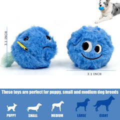 CJZJPV Boule peluche flottante 3-1 pouces bleu, idéale pour les jeux d'eau.