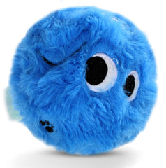 CJZJPV Boule peluche siffleuse 3-1 pouces bleu, parfaite pour rapport et jeux actifs.
