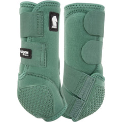 Bottes Classic Equine Flexion avant, vert sapin, soutien ciblé au jarret.