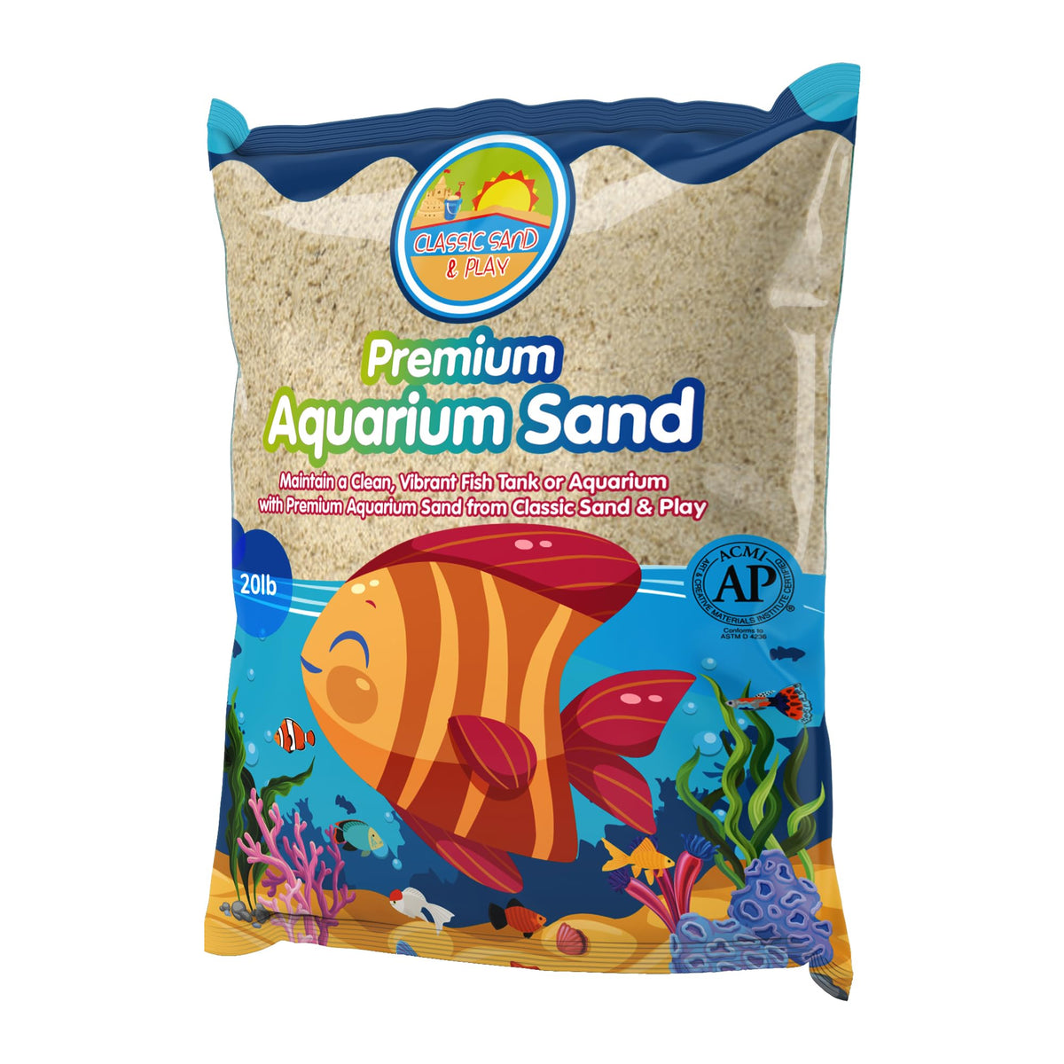 Classic Sand & Play sable fin naturel pour un fond clair et esthétique.