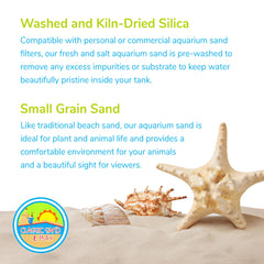 Classic Sand & Play sable sans poussière pour aquarium limpide.