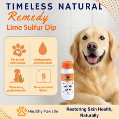 Dip au lime-soufre Classic's: application sur le pelage pour un soin efficace.