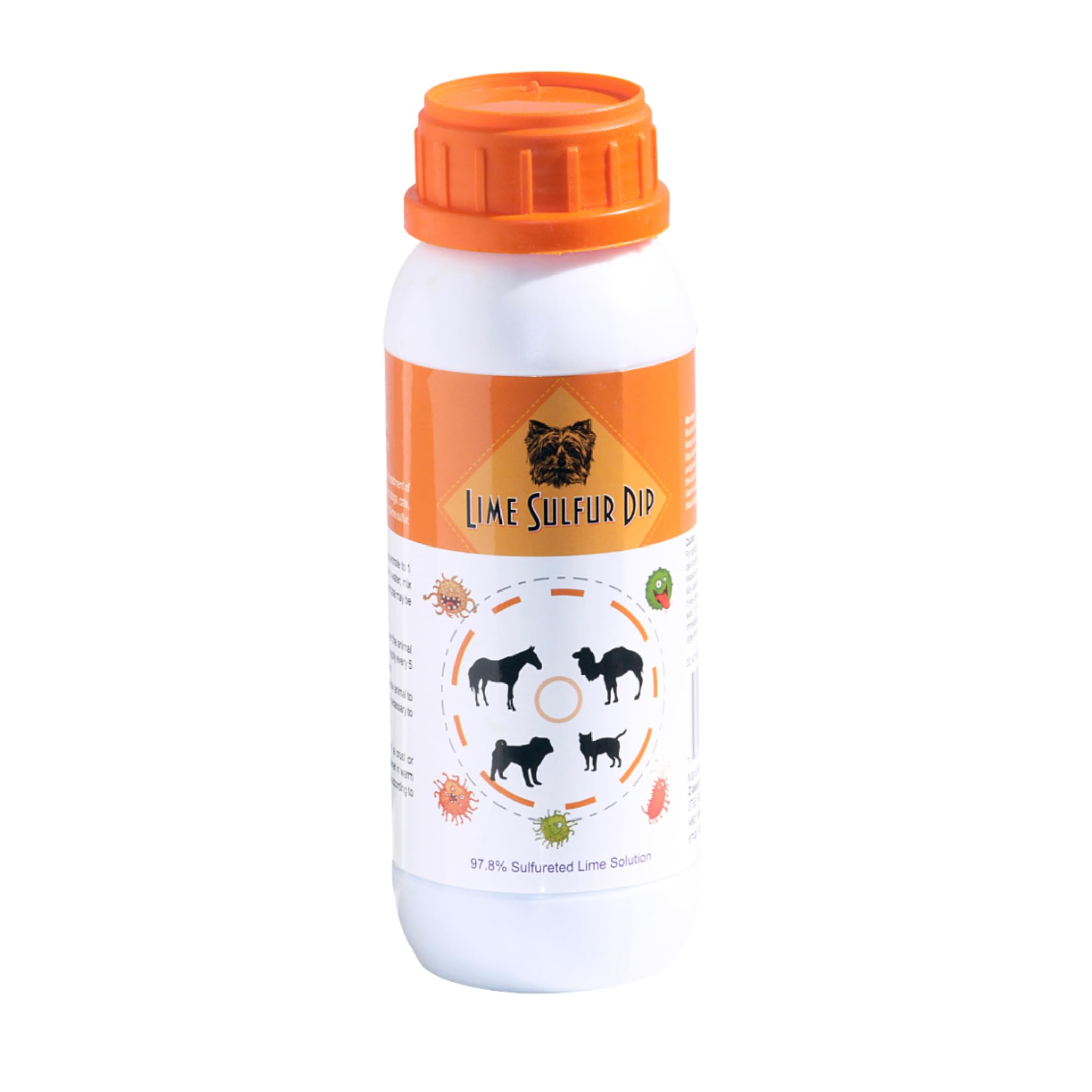 Dip au lime-soufre Classic's: bouteille de 16 oz prête à soutenir une peau saine chez chiens et chats.