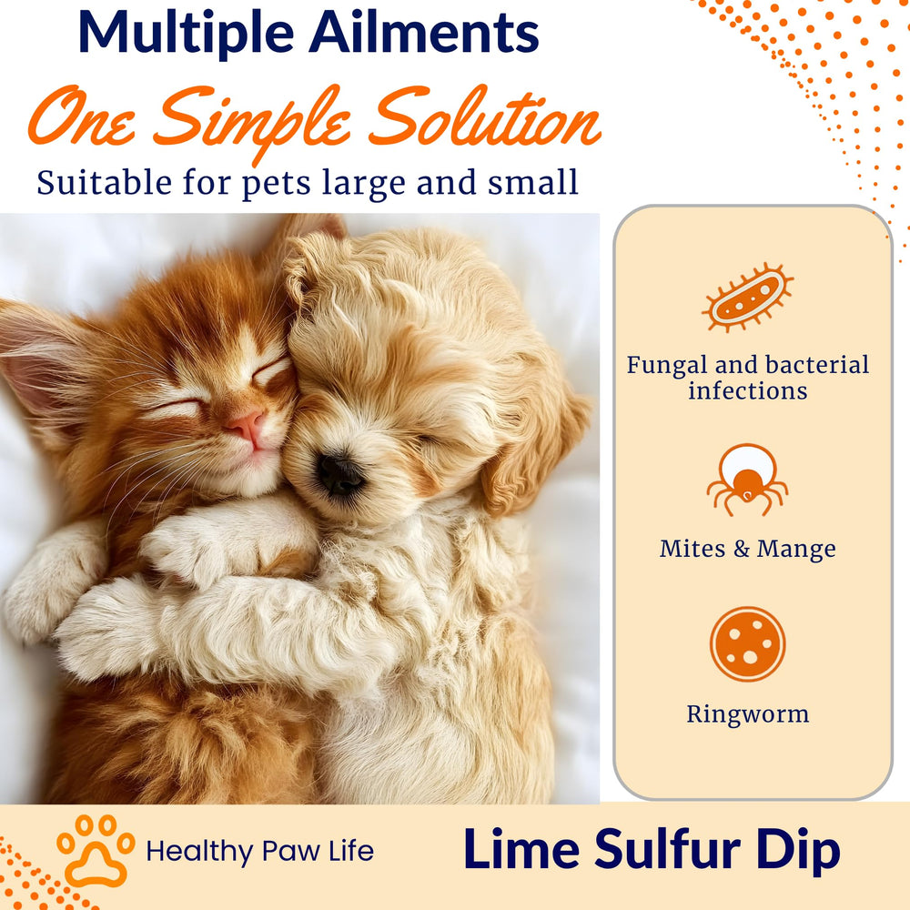 Dip au lime-soufre Classic's: adapté à plusieurs espèces pour un usage multi-animaux.