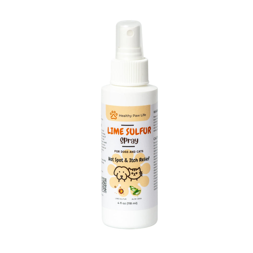 Bouteille Classic's Lime Sulfur Dip prête pour les soins cutanés des animaux.