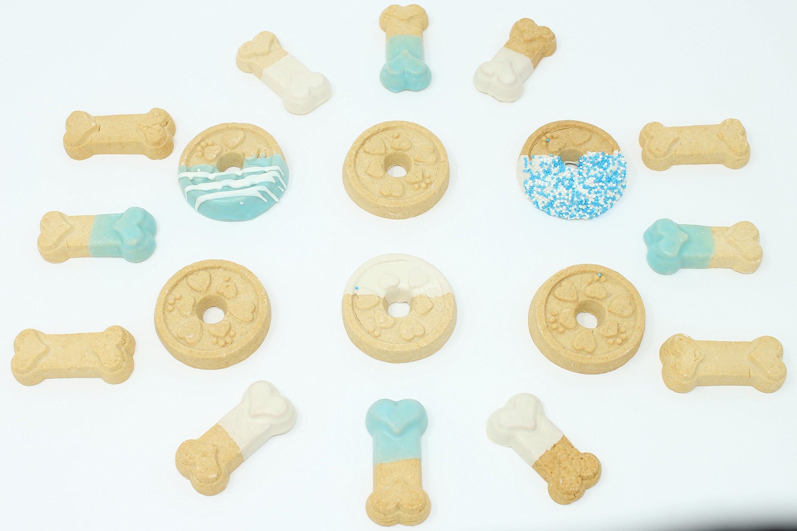 Blue Buddies biscuits décorés, friandises gourmandes pour chiens.