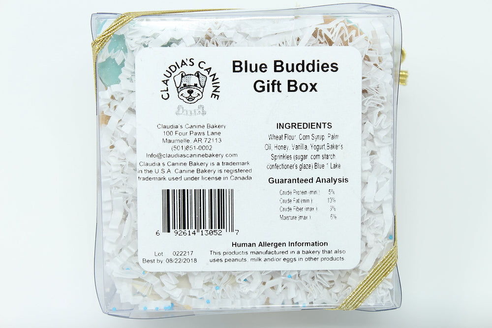 Blue Buddies cadeau d’affaires, présentation soignée et pratique.