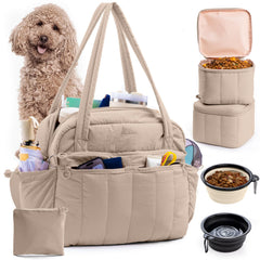CLAWIST sac voyage chien, design matelassé extérieur pour un style chic lors des trajets.