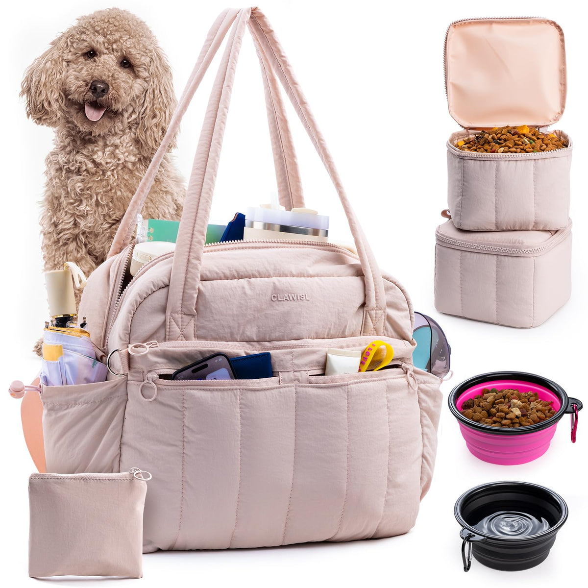 CLAWIST sac-voyage-chien, pratique pour trajets et week-ends avec votre compagnon.