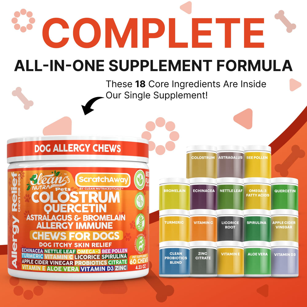 Gommes Clean Nutraceuticals – relief démangeaisons possible pour chien, texture appétente.