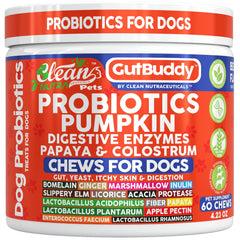 Clean Nutraceuticals Probiotiques chien bouteille : soutien potentiel pour la digestion au quotidien