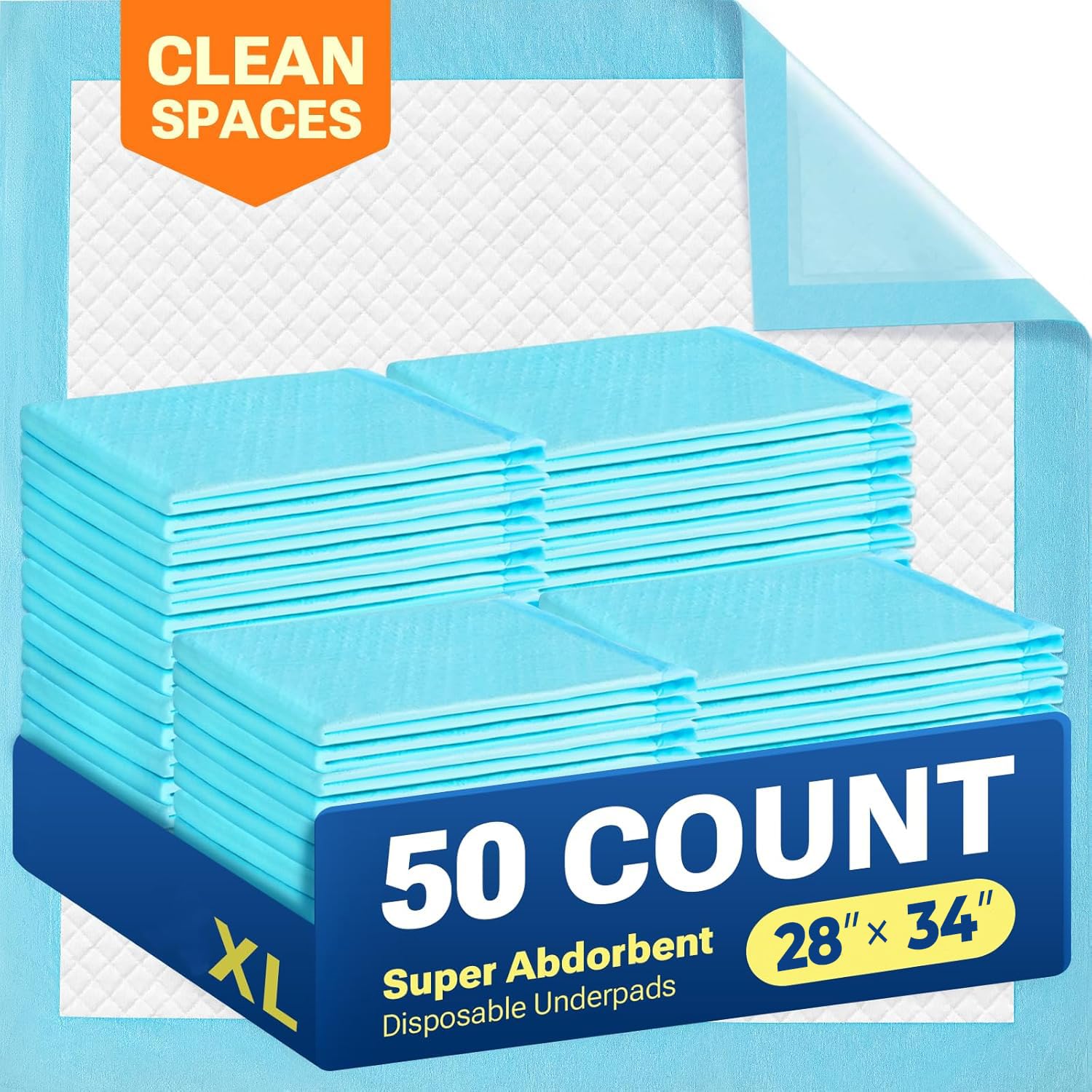 Profil d'emballage CLEAN SPACES montrant le tapis extra-large prêt à l'entraînement.