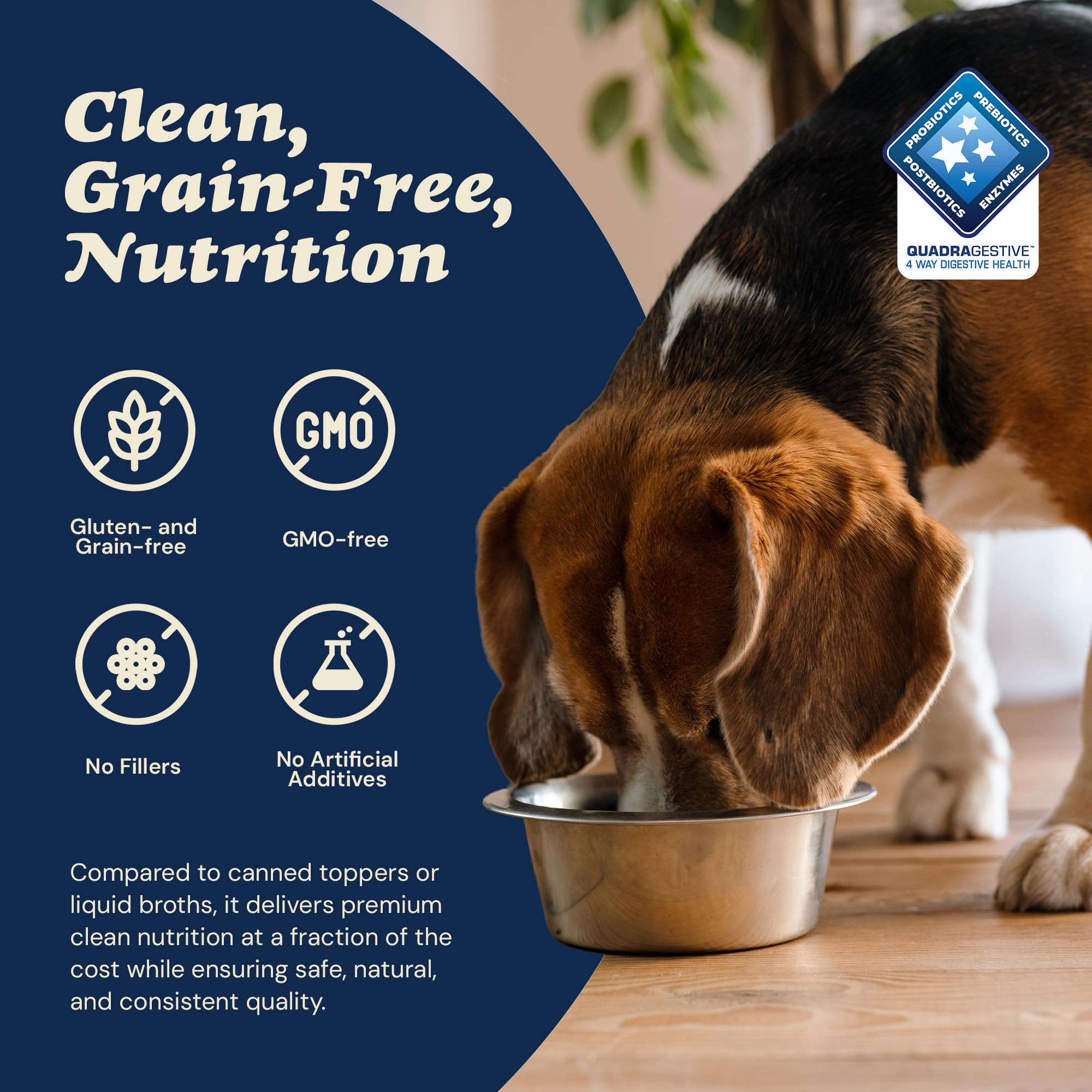 CLEAR CONSCIENCE PET Bon A’ La Goat – parfait pour chiens difficiles, arôme appétissant