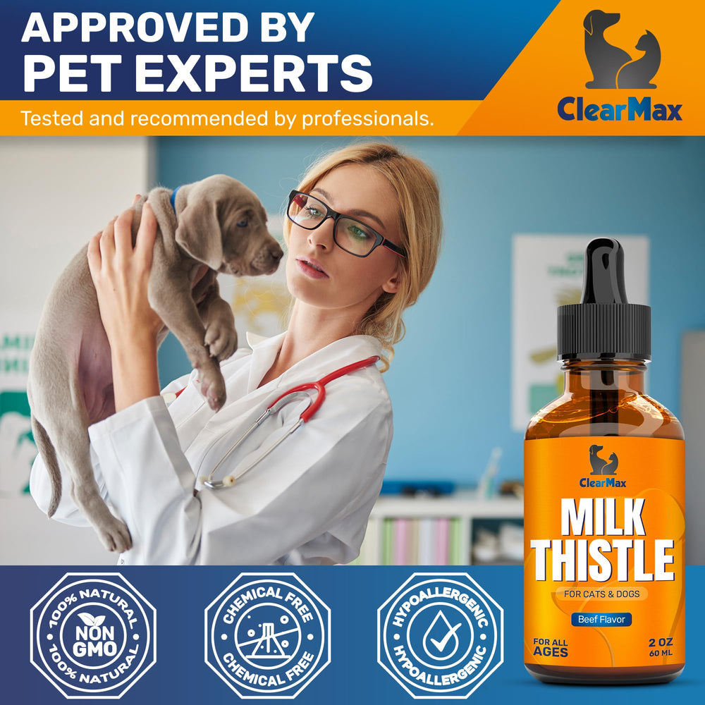 Clear Max Chardon-Marie saveur boeuf naturelle, appétence pour l'animal
