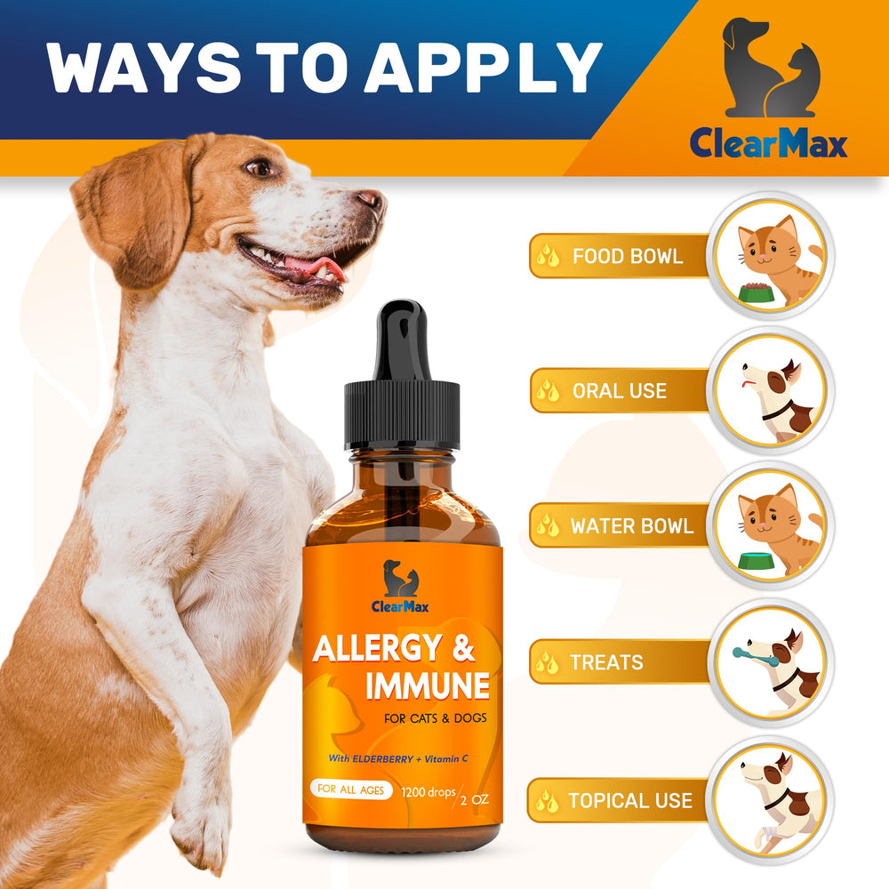 Clear Max soutien immunitaire naturel pour chiens et chats