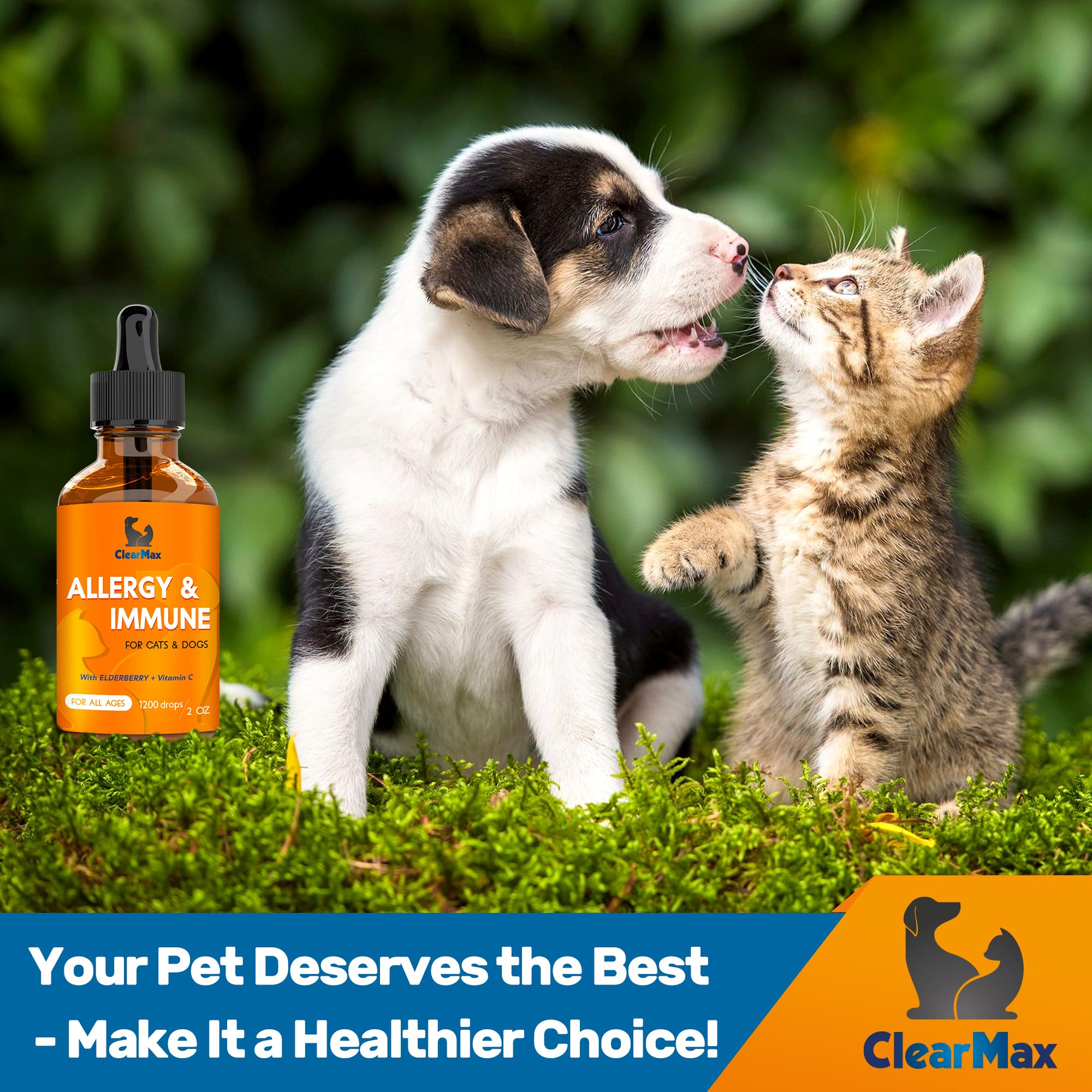 Clear Max usage quotidien facile pour chiens et chats
