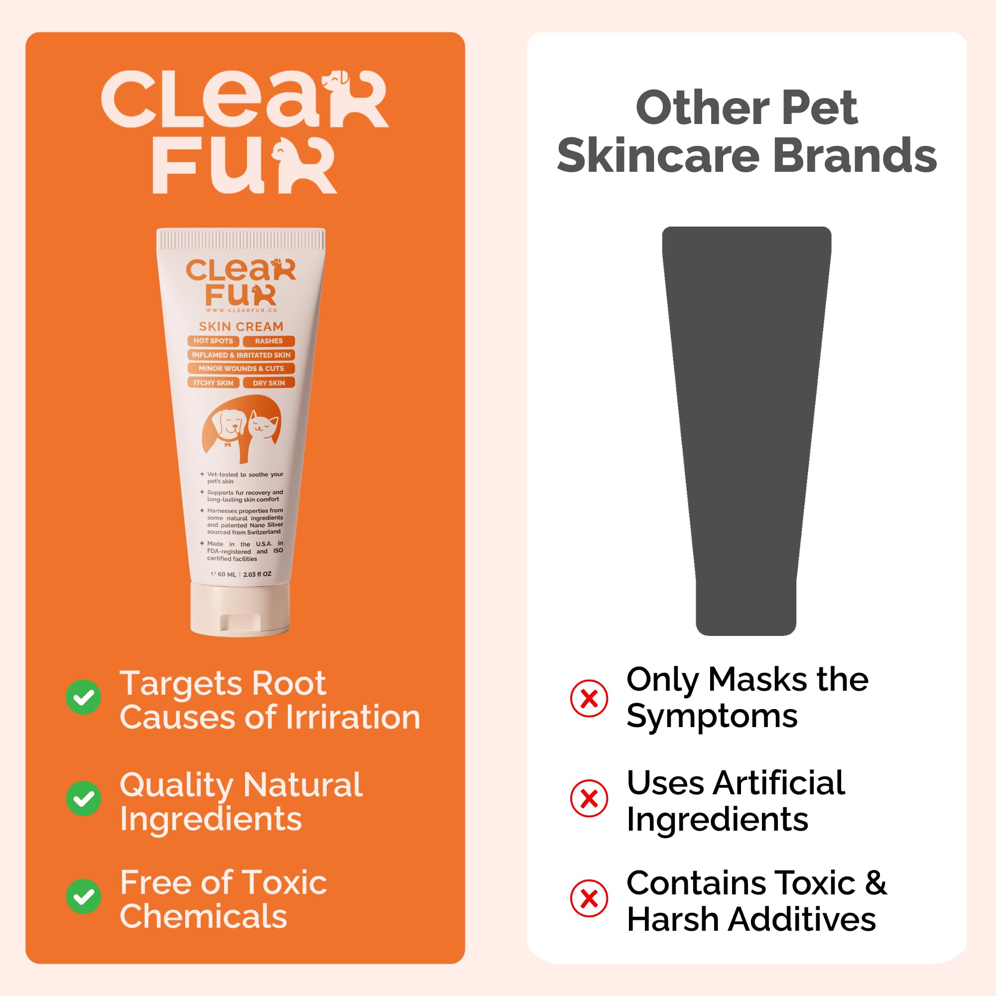 ClearFur conseils d’utilisation sûrs pour les animaux et les propriétaires