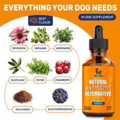 Clear Max antibiotiques chien ingrédients biologiques et sans OGM.