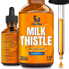 Clear Max chardon-marie – bouteille liquide pour soutenir le foie des chiens et chats.