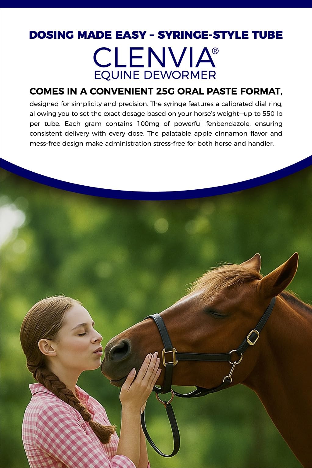 CLENVIA Pâte Cheval 10% – utilisation adaptée en écurie ou pré