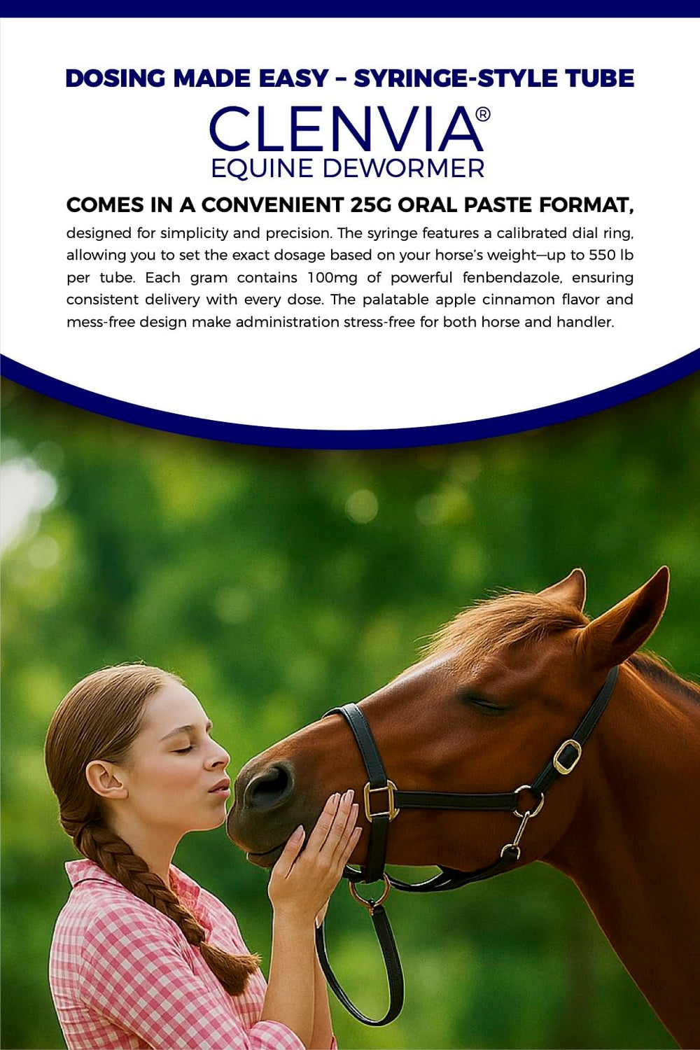 CLENVIA Pâte Cheval 10% – utilisation adaptée en écurie ou pré
