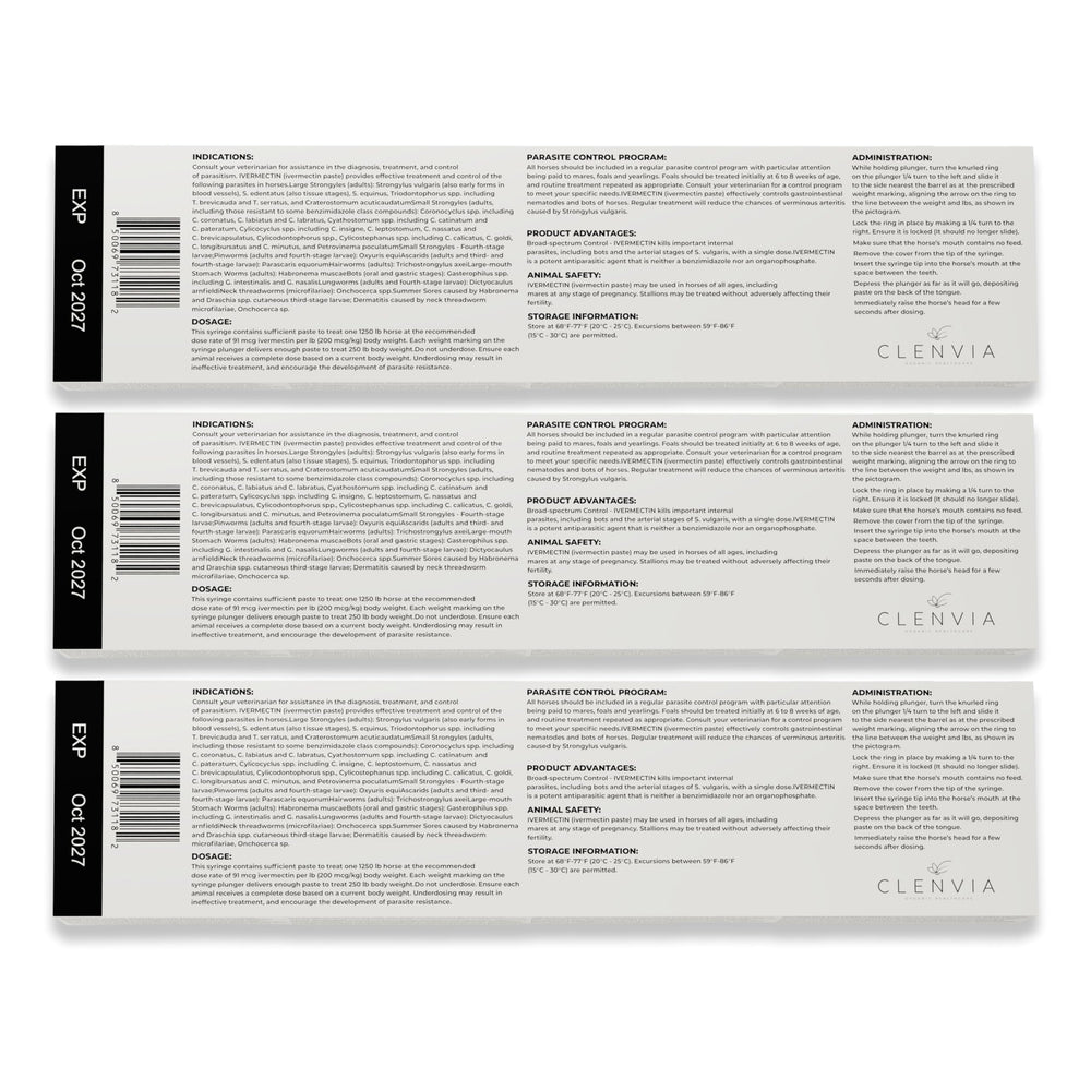 CLENVIA emballage tube pratique, idéal pour le vétérinaire ou le propriétaire.