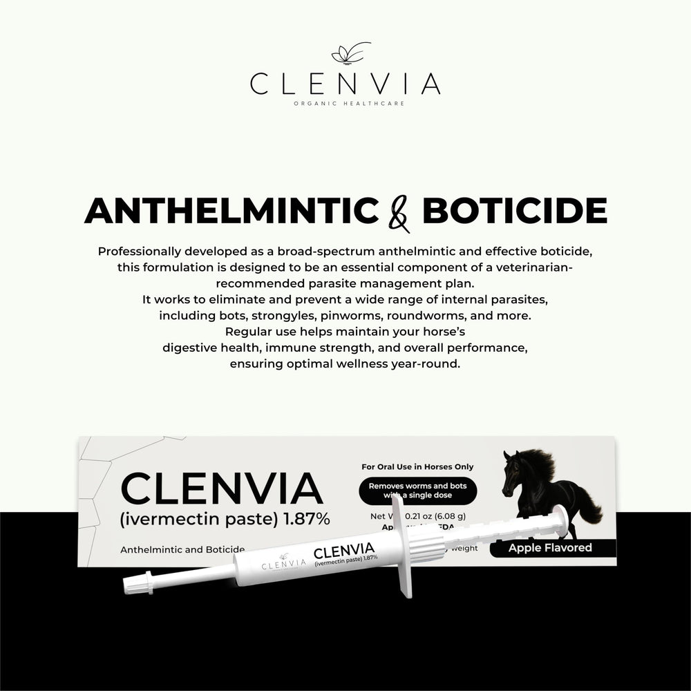 CLENVIA pâte cheval application facile et rapide.