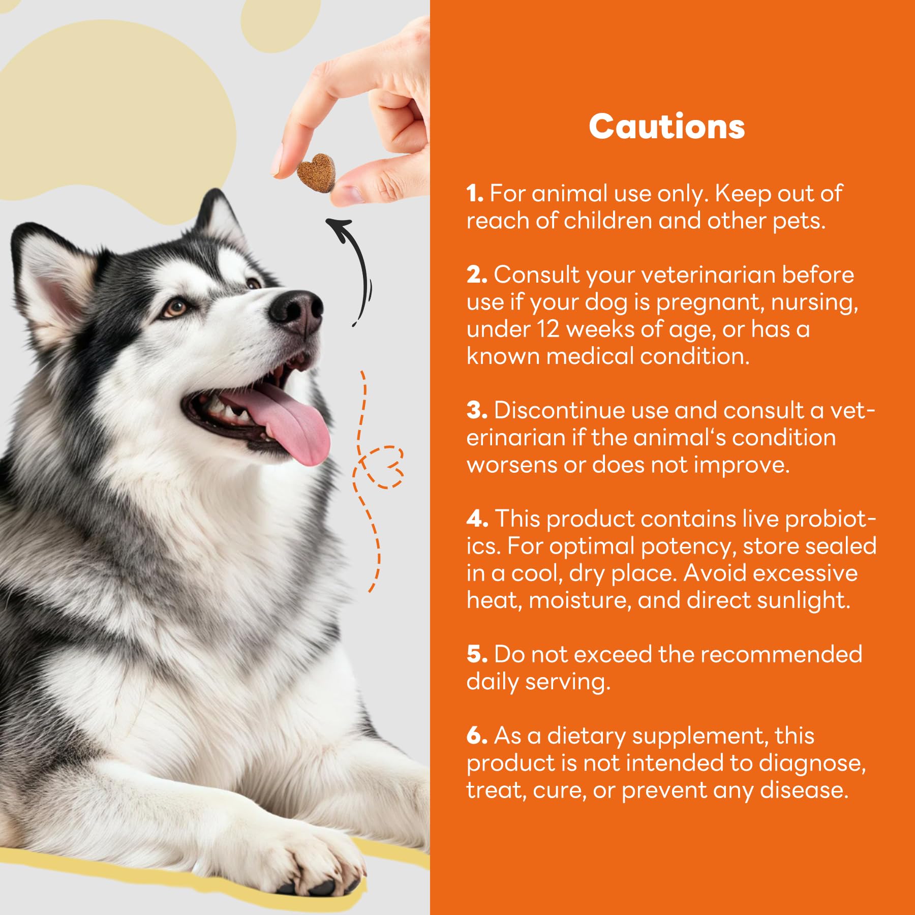 CleverasHealth Omega-3 Krill, peau et pelage du chien.