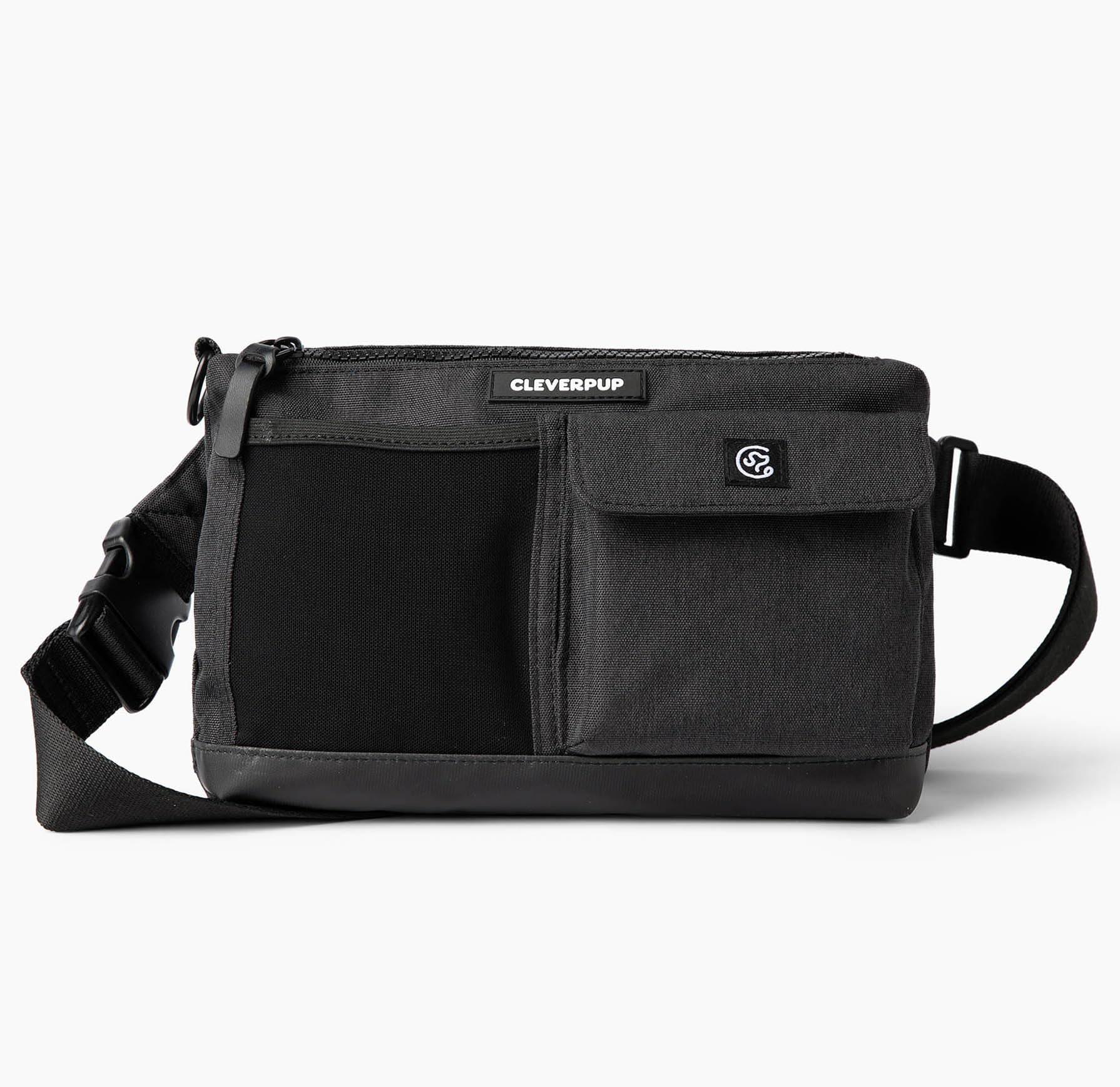Cleverpup bandouliere-reglable: porté confortable et accès rapide aux objets.