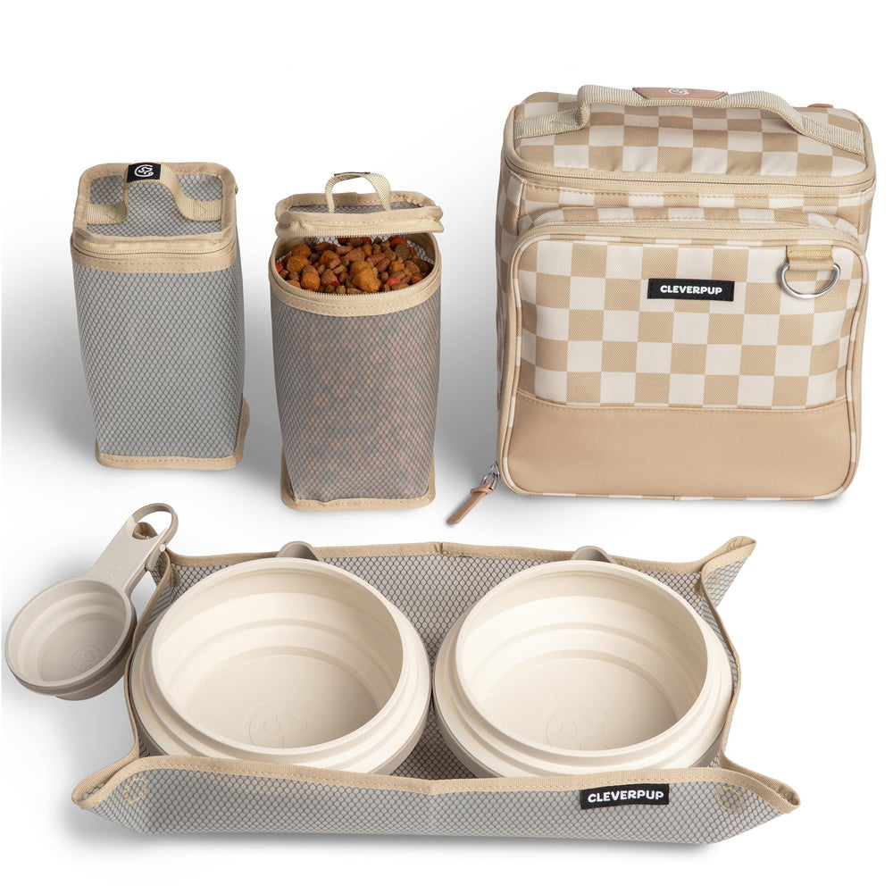 Cleverpup Ensemble Bistro Voyage Chien: repas nomade simples et organisés pour les sorties.