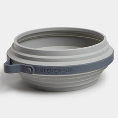 Cleverpup Nomad bol chien répliable 4 tasses gris, pratique lors des sorties.