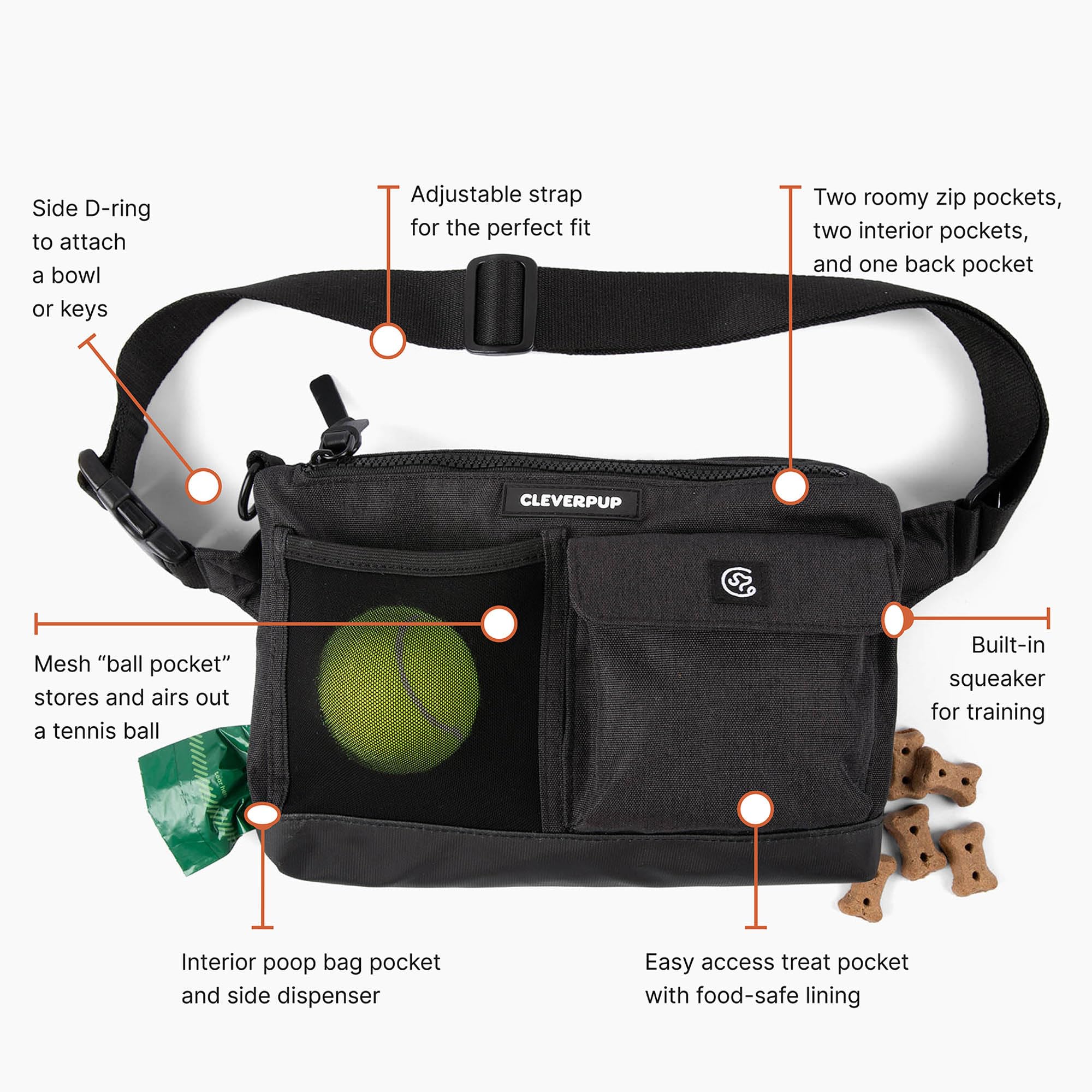 Cleverpup sifflet-integre: outil discret pour les exercices d’entraînement.