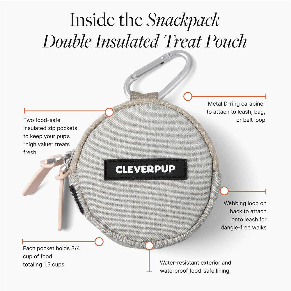Cleverpup Snackpack design léger et compact parfait pour voyages et promenades