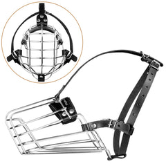CleverTail muselière cage métal pour Husky, confort et contrôle.