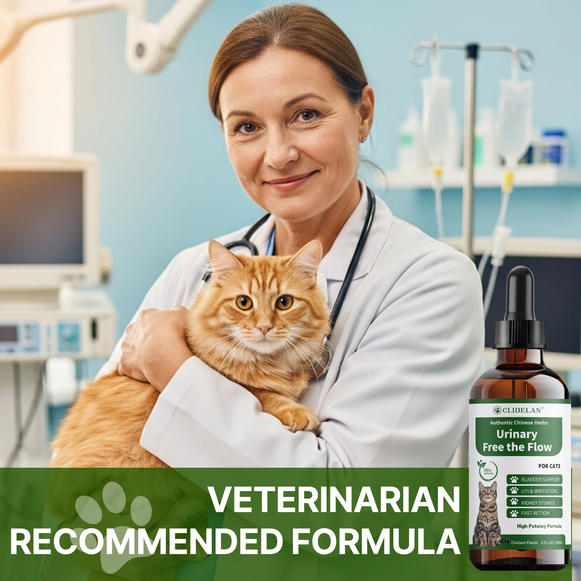 Ingrédients Plantain: contribue à un flux urinaire fluide chez le chat.