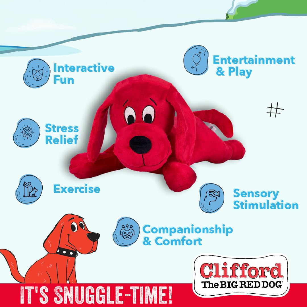 Clifford le Gros Chien Rouge – jouet pour chiots, durable et facile à saisir pour les petites mâchoires.
