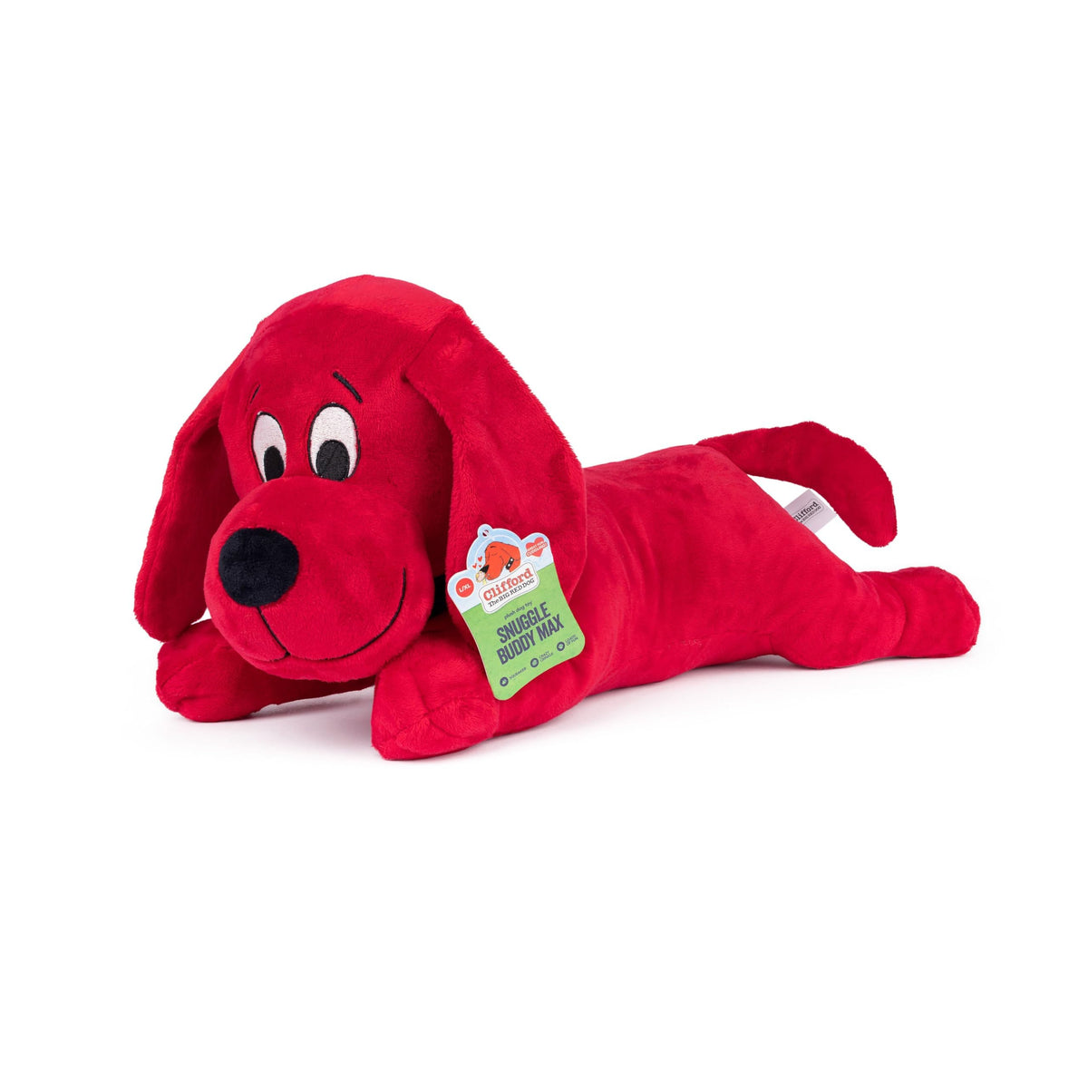 Clifford le Gros Chien Rouge – jouet peluche qui crie, parfait pour divertir les chiens de grande taille.