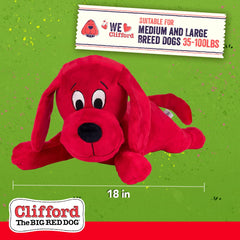 Clifford le Gros Chien Rouge – peluche texture crinkle, stimule les sens et offre du réconfort.