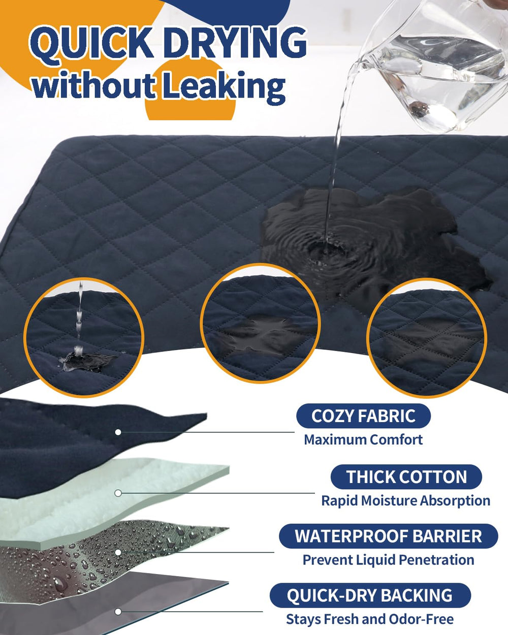 C-LIGHT imperméable anti-fuite revêtement protège le plateau et réduit les odeurs.