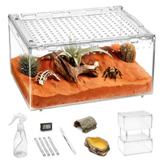 Clioran grand terrarium avec ouverture magnétique pour sécurité et accès facile.