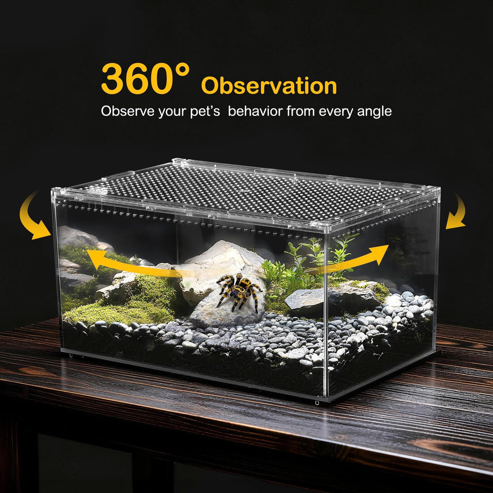Clioran terrarium PC matériau polycarbonate durable résiste mieux aux chocs.