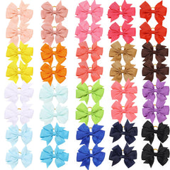 Nœud Clipband pour chiot, 2,5 pouces, couleur variée pour un look quotidien.