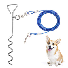 CLKHOWL câble d'attache chien 16 ft pour promenade sécurisée