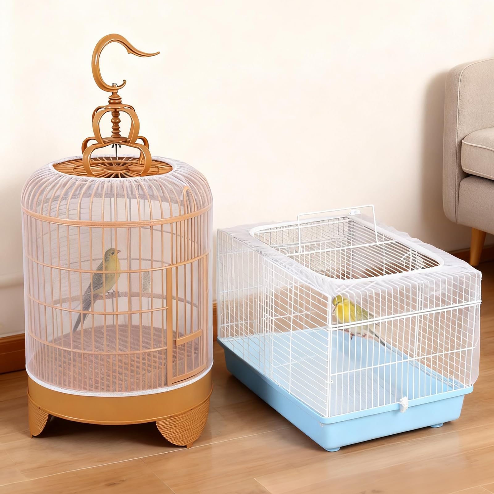 Clofiak ajustement élastique, s’adapte à cages rondes et carrées.