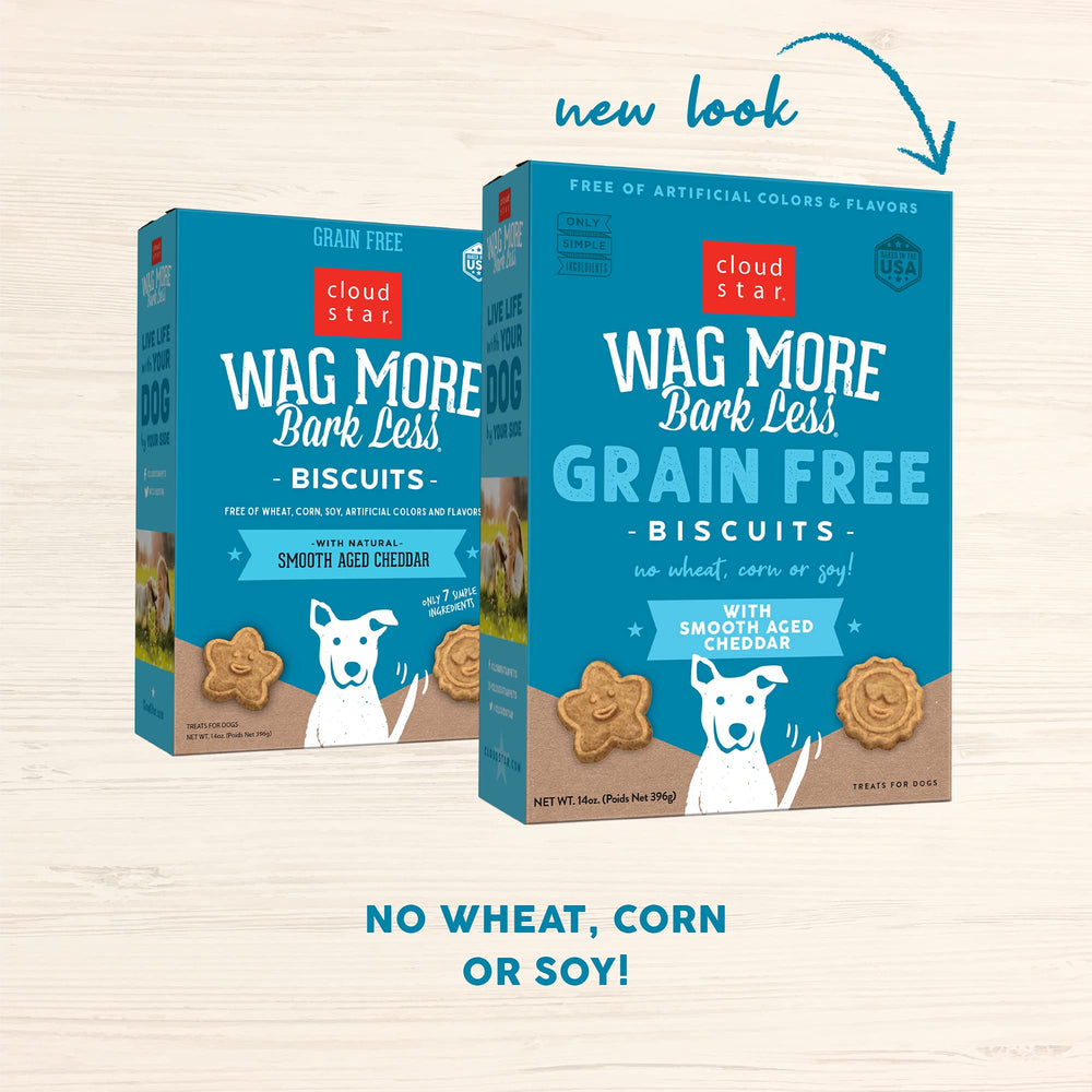 Cloud Star Wag More biscuits cheddar croustillants, cuits au four aux États‑Unis.
