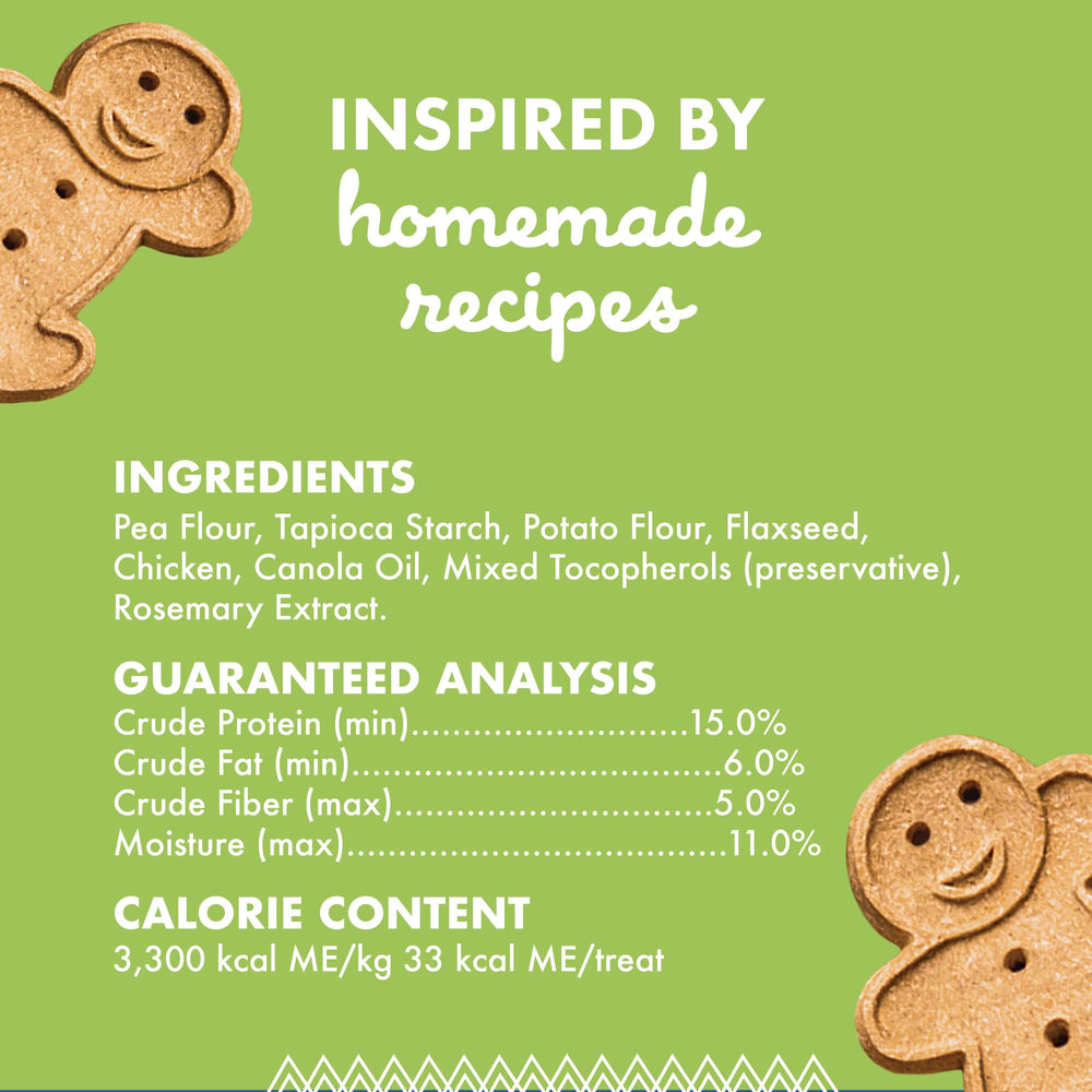 Buddy Biscuits Cloud Star, ingrédients simples et goût de poulet rôti rassurant.