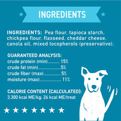 Cloud Star Wag More biscuits cheddar, environ 26 calories par biscuit.