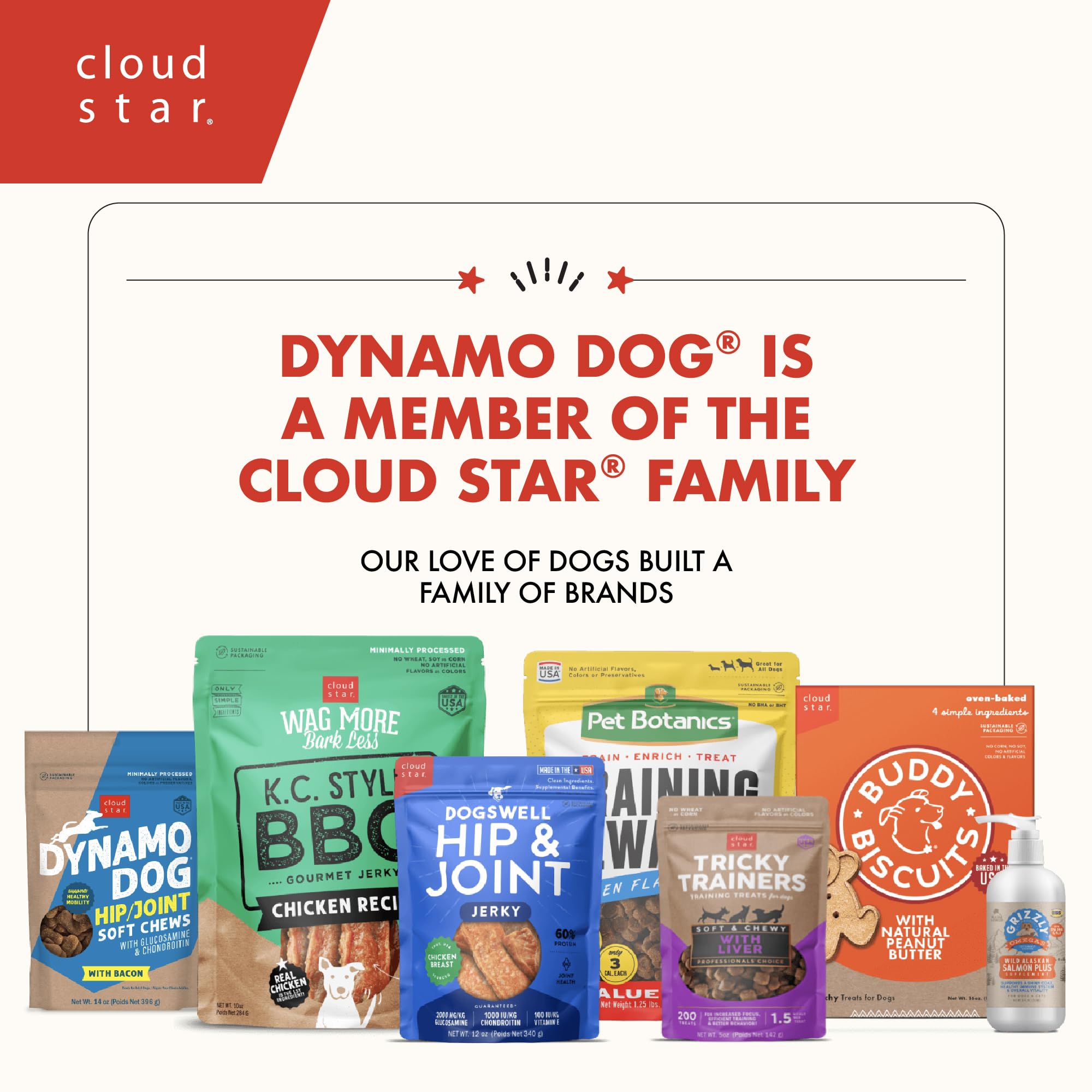 Sans arômes artificiels ni conservateurs dans Dynamo Dog