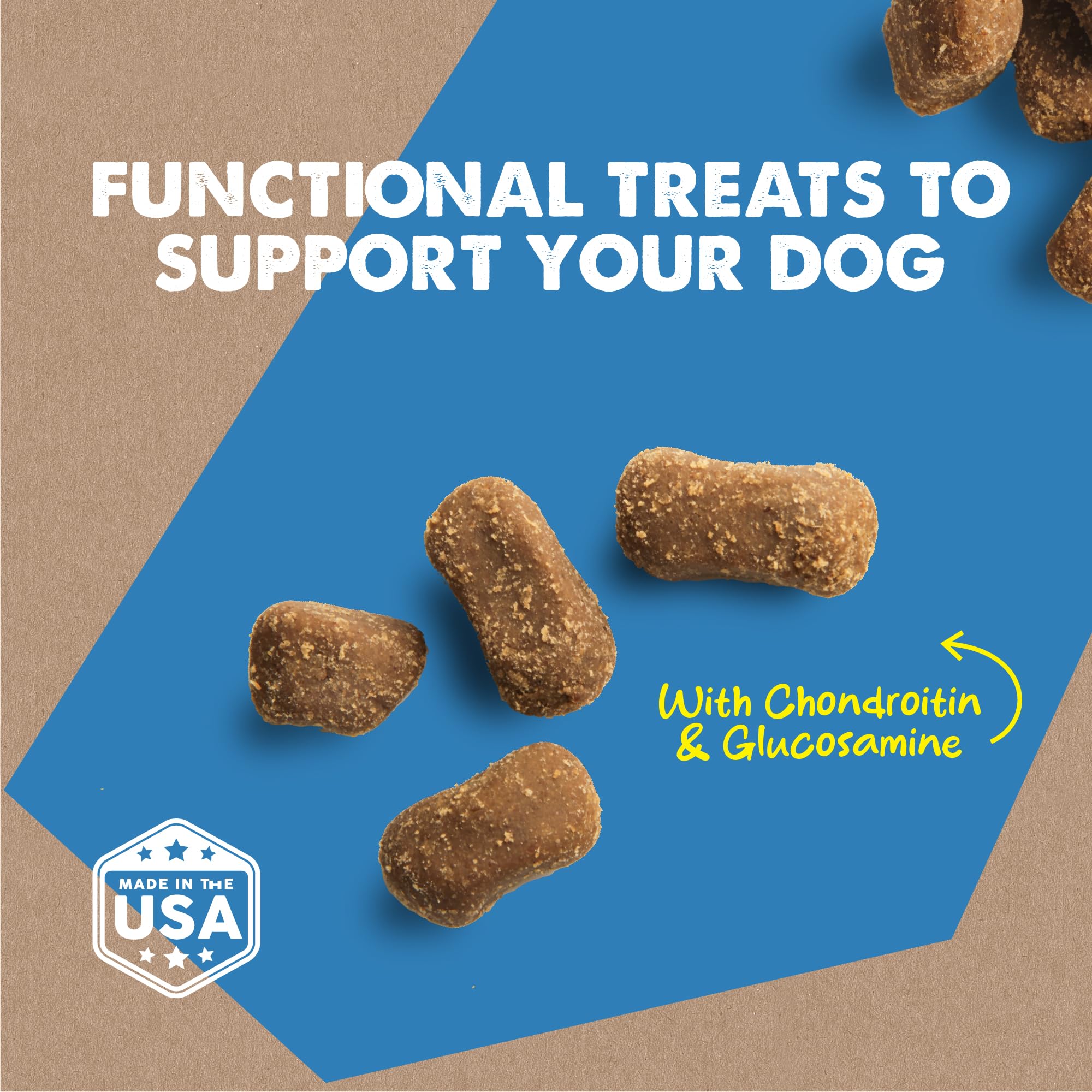 Glucosamine et chondroïtine inclus, Dynamo Dog pour soutien articulations.